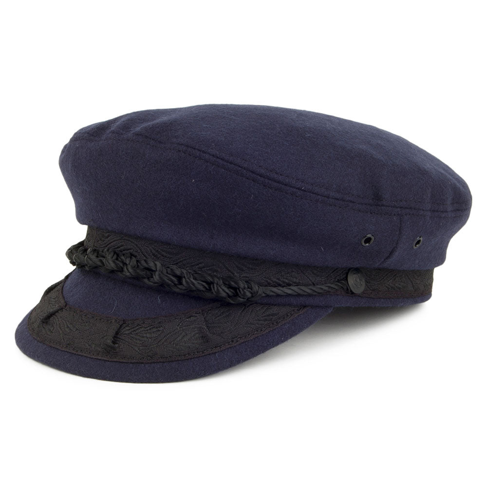 Casquette de Marin Grec en Laine bleu marine JAXON & JAMES
