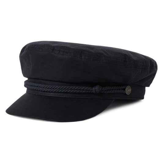Casquette de Marin en Coton Ciré Weather Guard bleu marine délavé BRIXTON