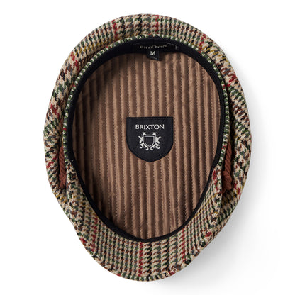 Casquette de Marin Pied-de-Poule sable-rouge-mousse BRIXTON
