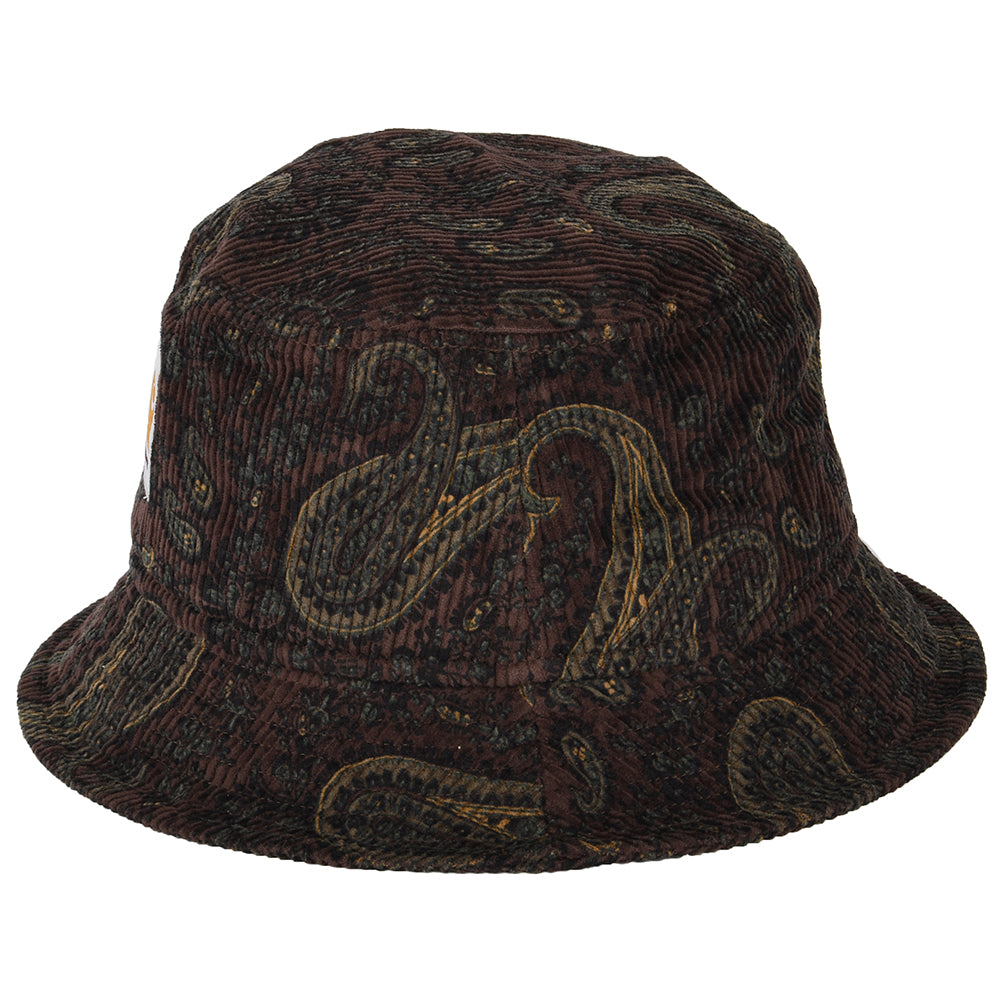 Chapeau Bob en Velours Côtelé Paisley mélange de bordeaux CARHARTT WIP