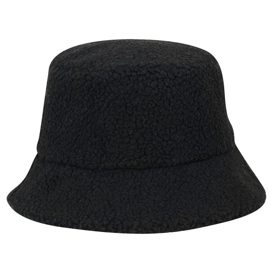 Chapeau Bob en Fausse Fourrure Sherpa Kirsten noir SCALA