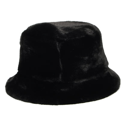 Chapeau Bob Réversible en Fausse Fourrure noir WHITELEY