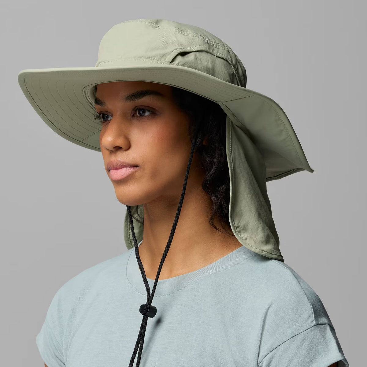 Chapeau Bob Boonie avec Rabat Coolhead Zero IV olive clair COLUMBIA