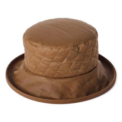 Chapeau Bob Matelassé en Coton Ciré Britannique beige sable FAILSWORTH