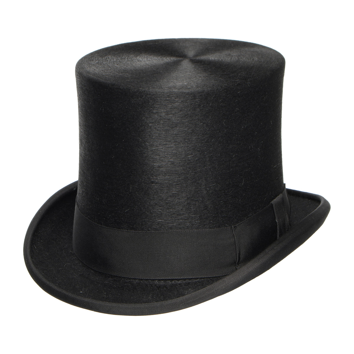 Chapeau Haut de Forme Très Grand en Fourrure Feutrée Melusine noir DENTON