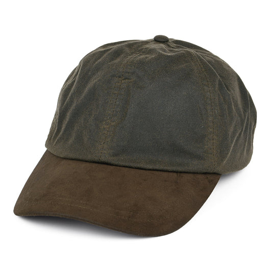Casquette en Coton Ciré olive-marron FAILSWORTH