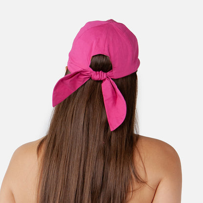 Casquette de Soleil en Coton Wupper rose vif BARTS