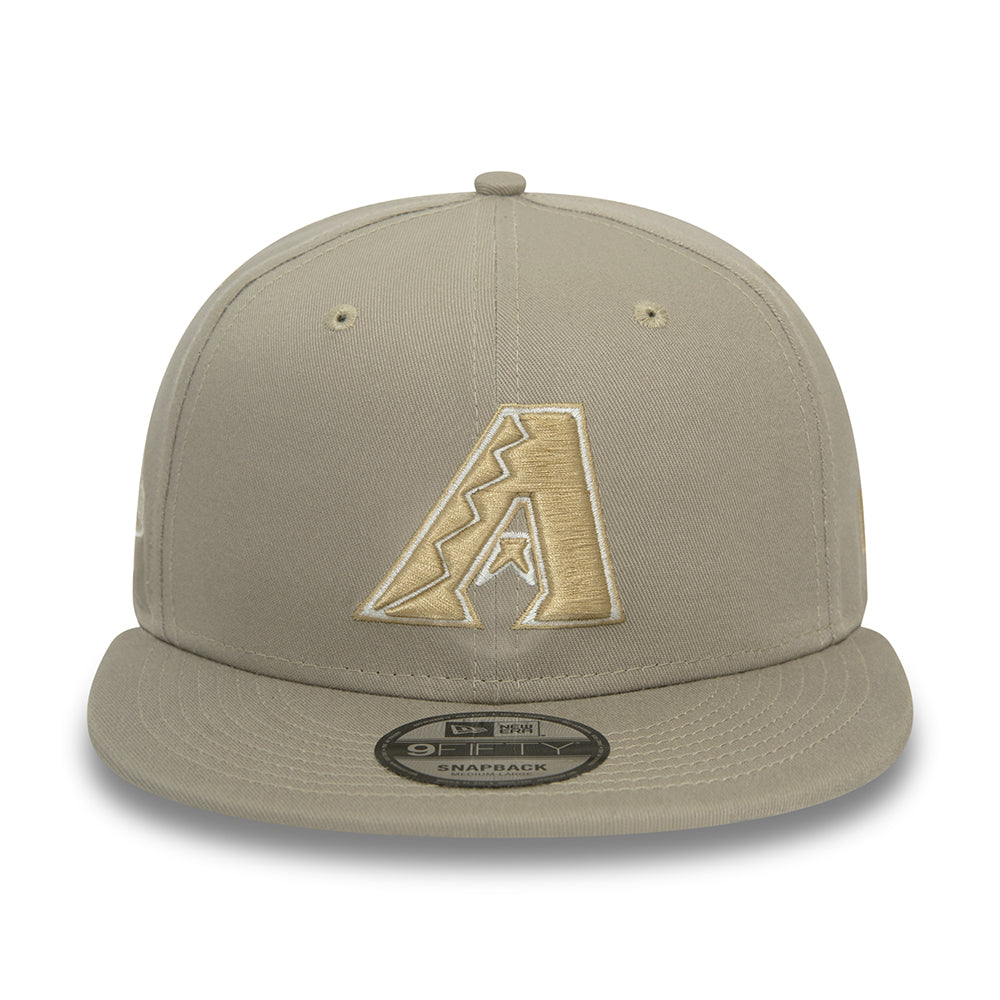 Casquette Snapback 9FIFTY MLB Patch Arizona Diamondbacks marron cendré-pierre NEW ERA