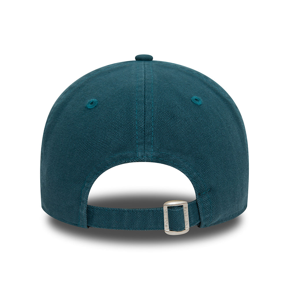 Casquette 9TWENTY NE Canvas en Coton bleu sarcelle foncé NEW ERA
