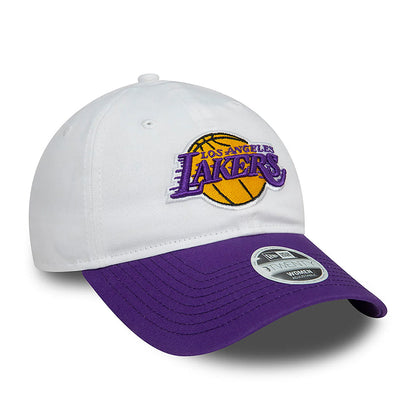 Casquette Femme 9TWENTY NBA White Crown L.A. Lakers blanc-violet NEW ERA