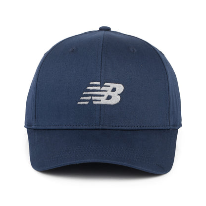Casquette Snapback Structurée en Coton Sergé bleu marine NEW BALANCE