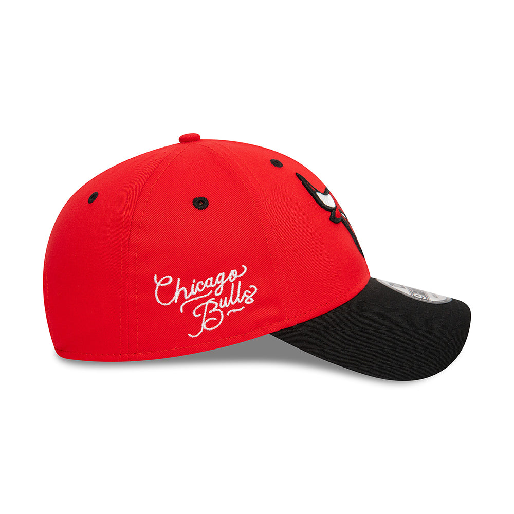 Casquette 9FORTY NBA Side Patch Chicago Bulls rouge-noir NEW ERA