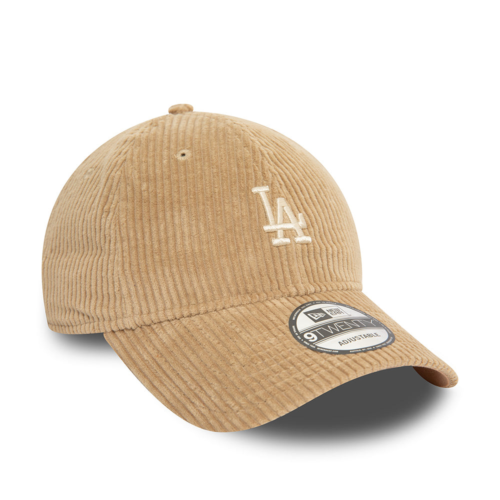 Casquette 9TWENTY MLB Cord L.A. Dodgers taupe NEW ERA