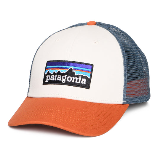 Casquette Trucker en Coton Bio LoPro P-6 Logo blanc-rouille-bleu fumé PATAGONIA