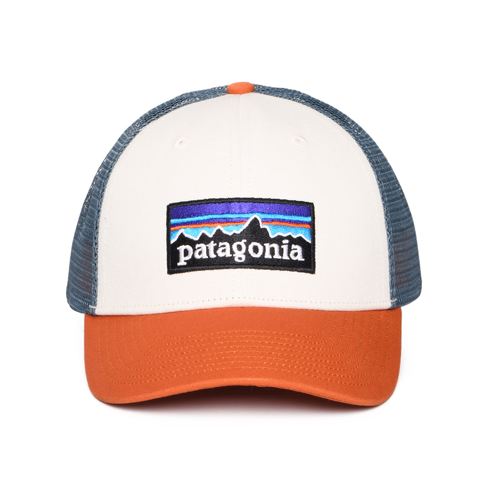 Casquette Trucker en Coton Bio LoPro P-6 Logo blanc-rouille-bleu fumé PATAGONIA