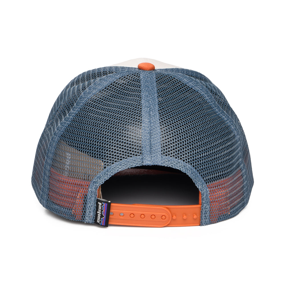 Casquette Trucker en Coton Bio LoPro P-6 Logo blanc-rouille-bleu fumé PATAGONIA