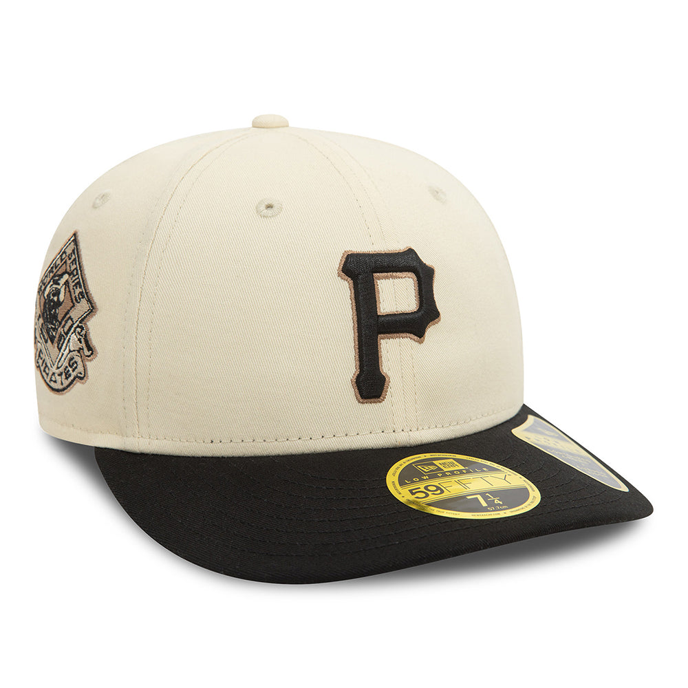 Casquette 59FIFTY MLB Seasonal World Series Low Profile Pittsburgh Pirates crème clair-noir NEW ERA