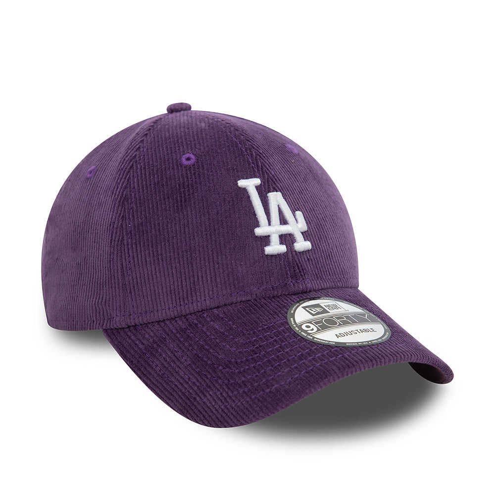 Casquette 9FORTY MLB Cord L.A. Dodgers quetsche-blanc NEW ERA