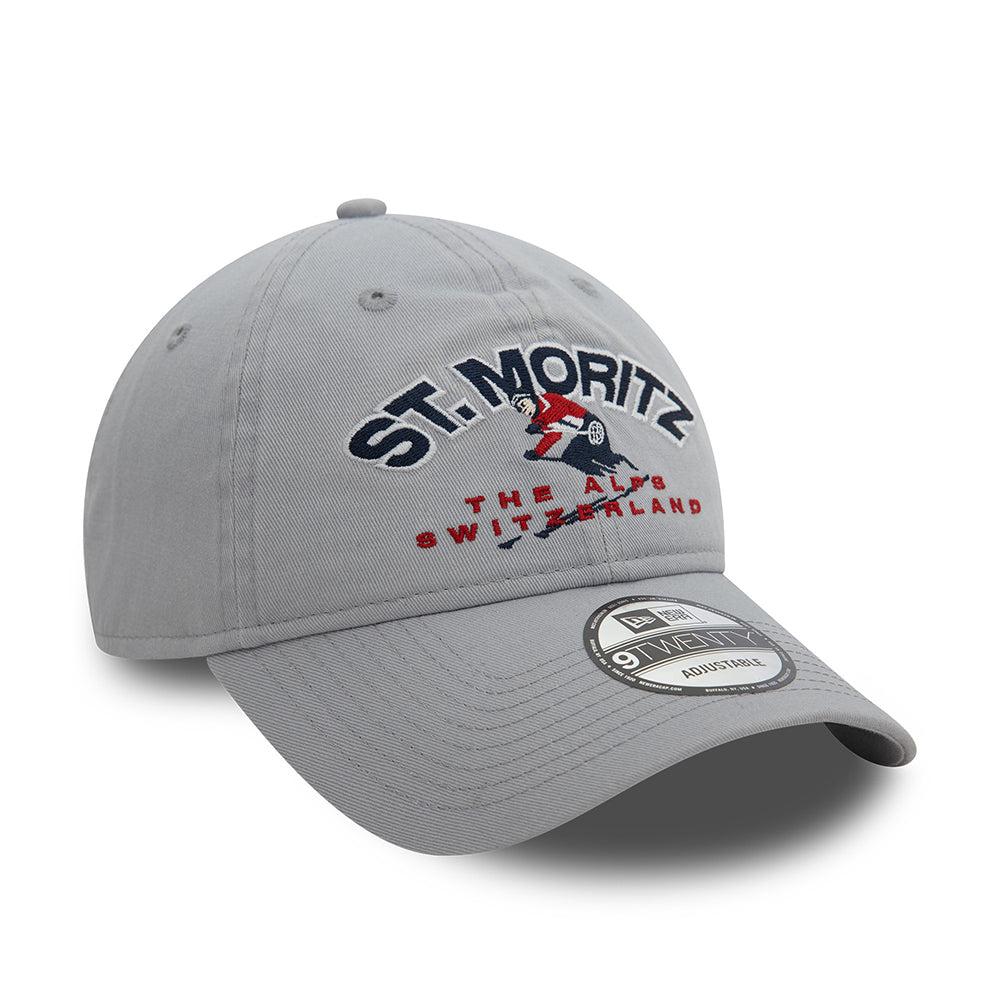 Casquette 9TWENTY Washed Ski St. Moritz gris NEW ERA