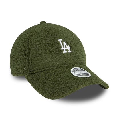 Casquette Femme 9FORTY MLB Borg L.A. Dodgers olive-blanc NEW ERA
