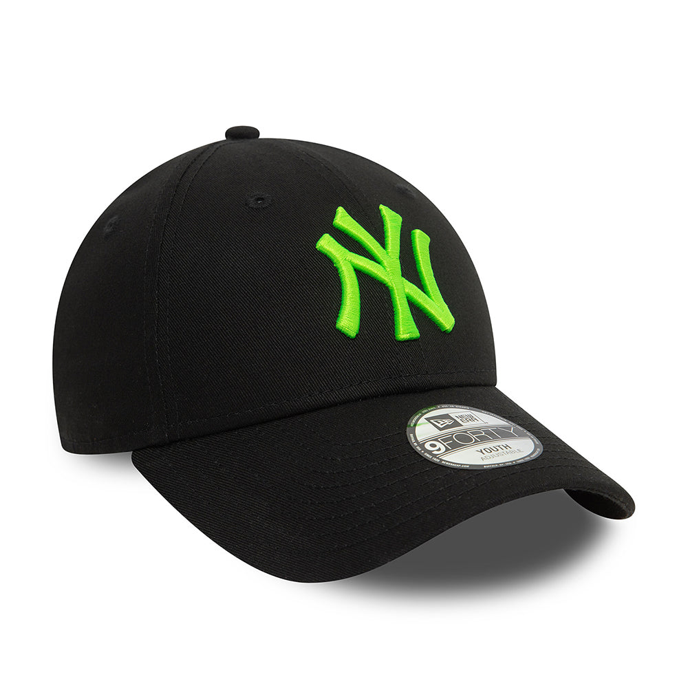 Casquette Enfant 9FORTY MLB Neon New York Yankees noir-vert fluo NEW ERA