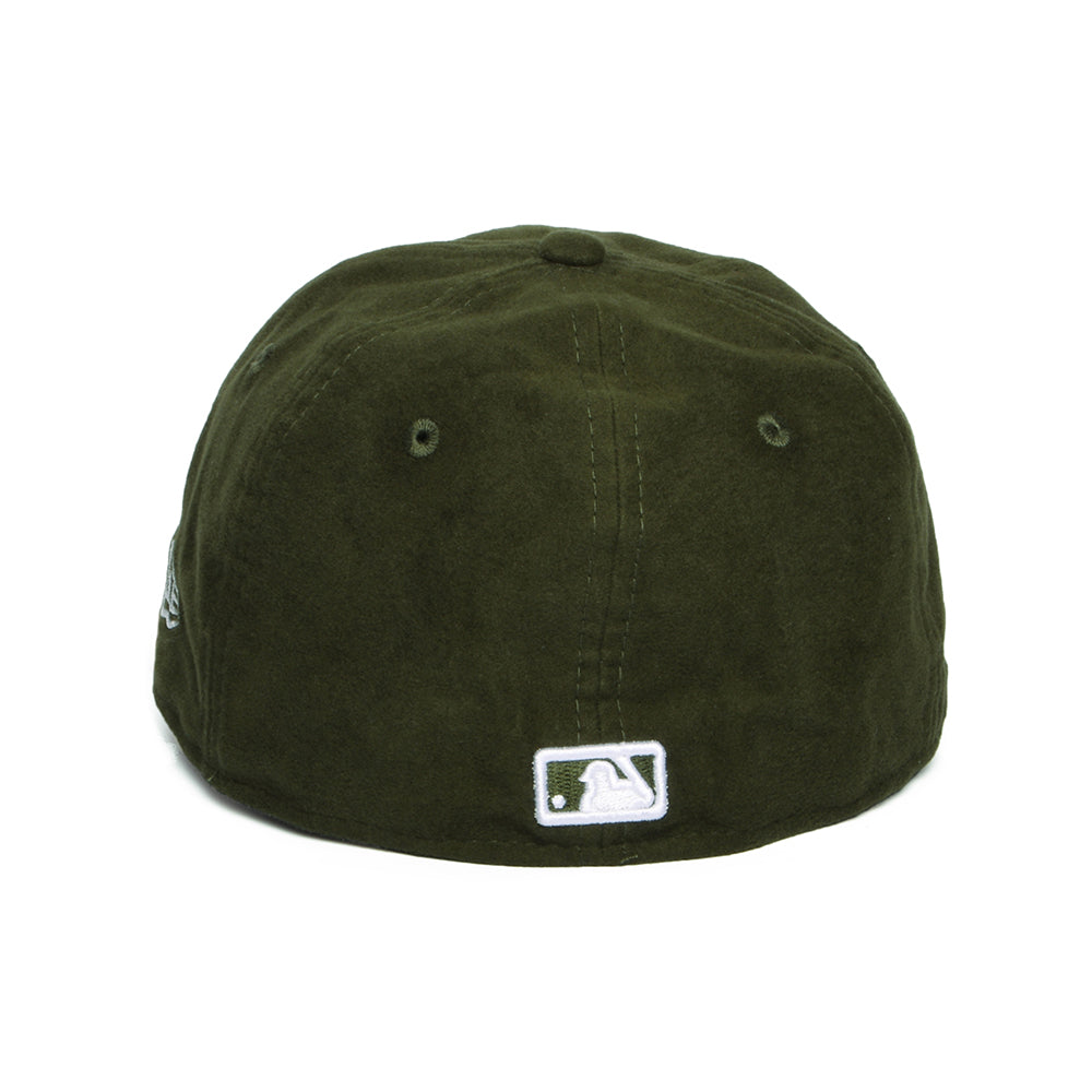 Casquette Calotte Rétro 59FIFTY MLB Moleskin Premium New York Yankees vert foncé-blanc NEW ERA
