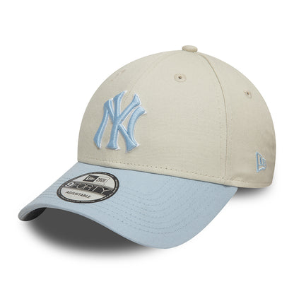 Casquette 9FORTY MLB World Series Patch New York Yankees ivoire-bleu clair NEW ERA