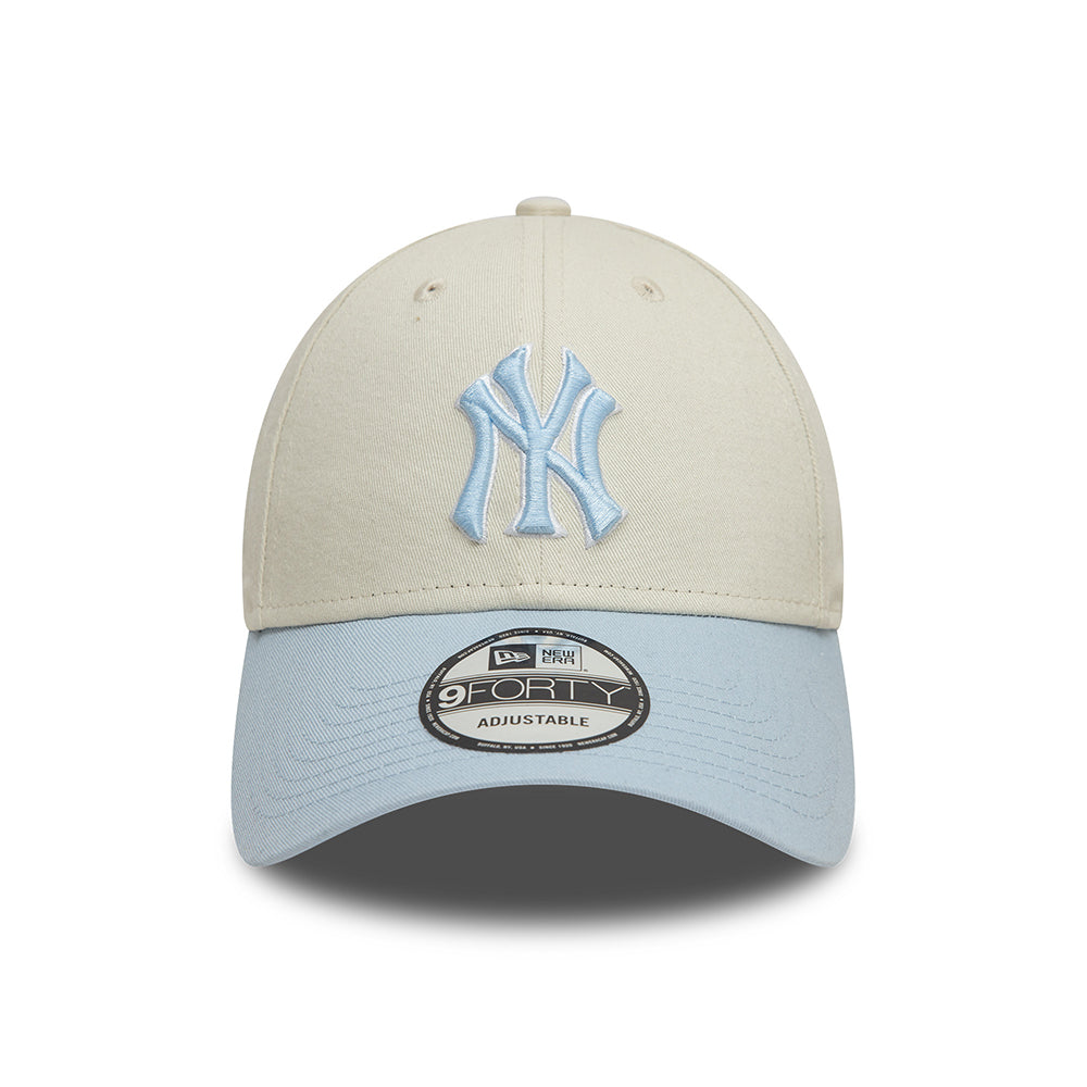 Casquette 9FORTY MLB World Series Patch New York Yankees ivoire-bleu clair NEW ERA