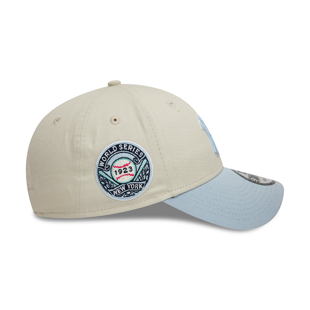 Casquette 9FORTY MLB World Series Patch New York Yankees ivoire-bleu clair NEW ERA