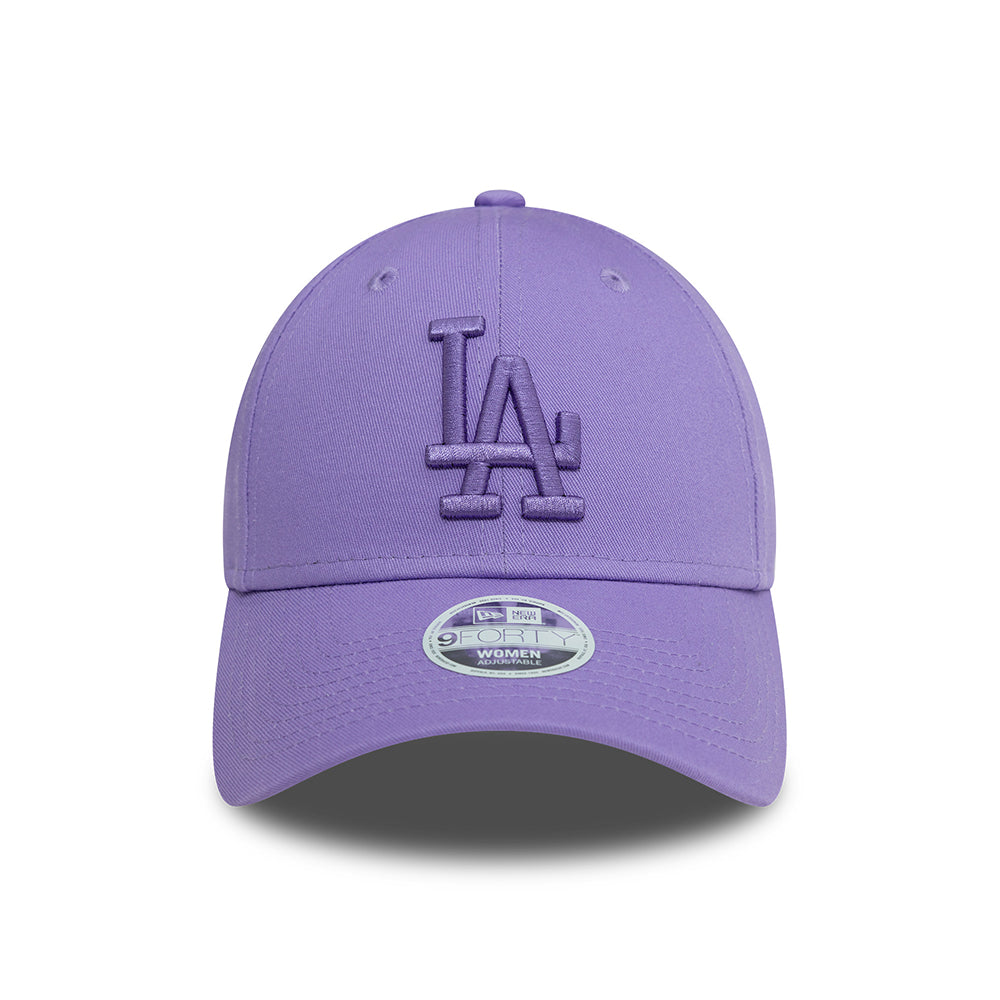 Casquette Femme 9FORTY MLB League Essential L.A. Dodgers mauve NEW ERA