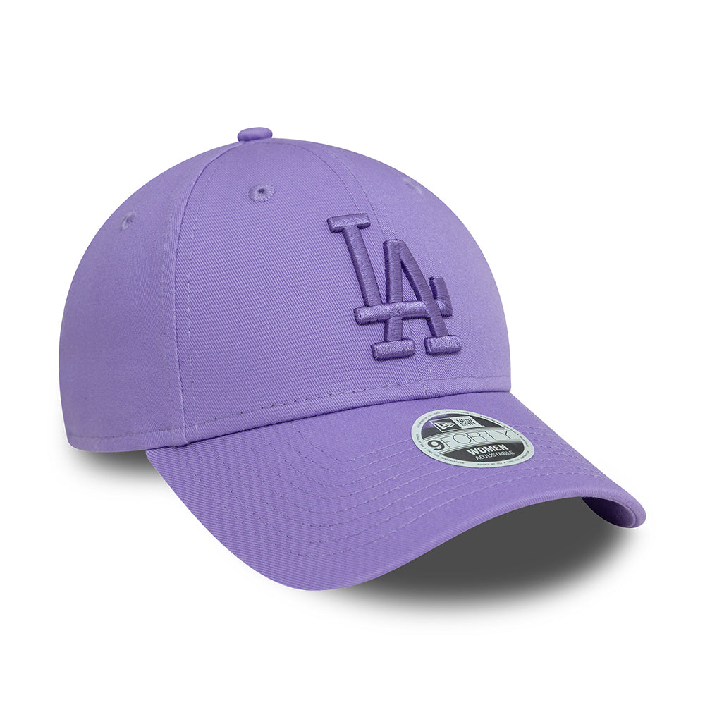 Casquette Femme 9FORTY MLB League Essential L.A. Dodgers mauve NEW ERA