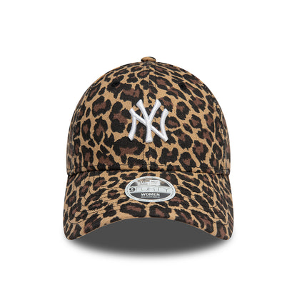 Casquette Femme 9FORTY MLB Leopard New York Yankees marron-blanc NEW ERA