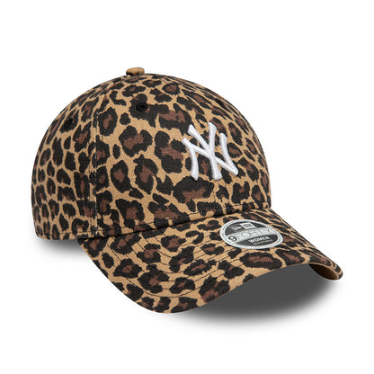 Casquette Femme 9FORTY MLB Leopard New York Yankees marron-blanc NEW ERA