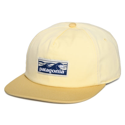 Casquette en Coton Bio Boardshort Label Funfarer babeurre-beige sable PATAGONIA