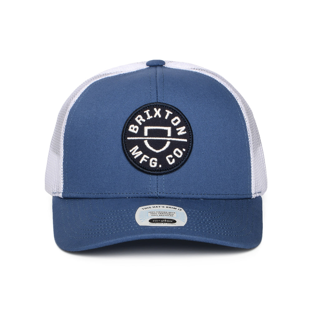 Casquette Trucker Crest NetPlus MP denim foncé-blanc BRIXTON