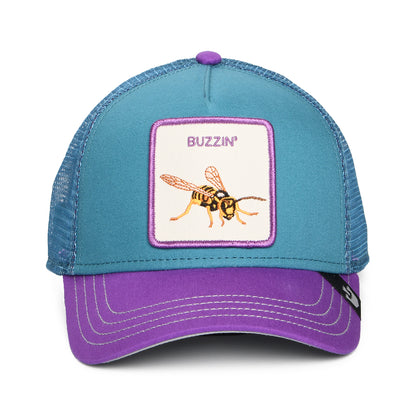 Casquette Trucker Buzzin Bug bleu sarcelle-violet GOORIN