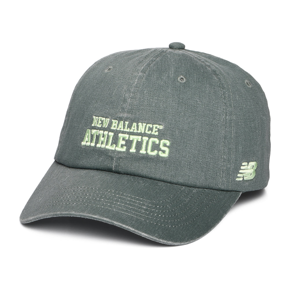 Casquette en Coton Sergé Délavé NB Athletics vert foncé NEW BALANCE