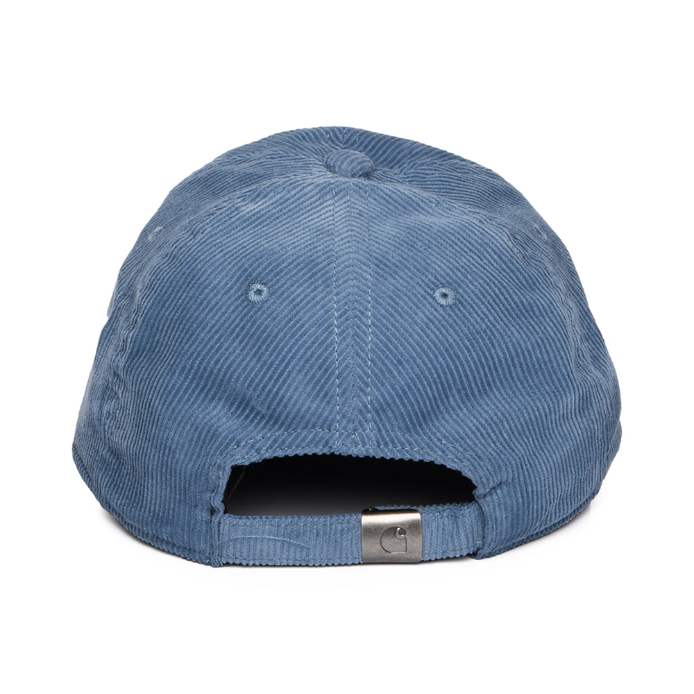 Casquette en Velours Côtelé Harlem bleu glacé-blanc CARHARTT WIP