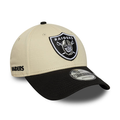 Casquette 9FORTY NFL Wordmark Las Vegas Raiders crème-noir NEW ERA