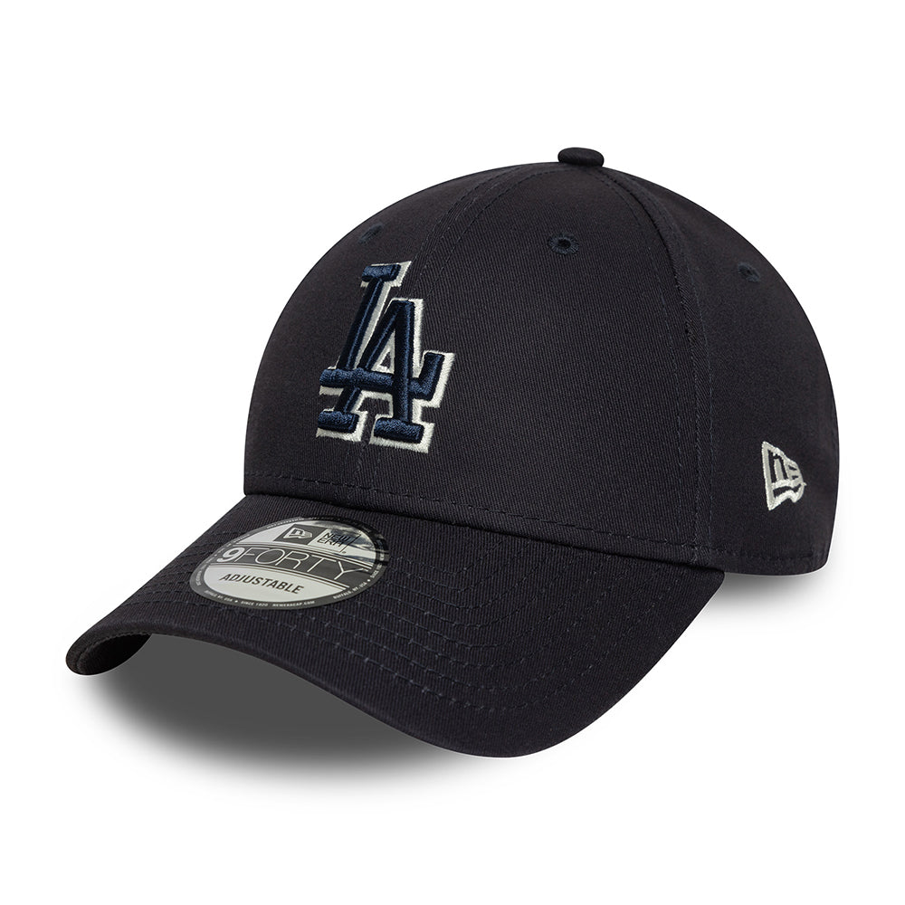 Casquette 9FORTY MLB Team Outline L.A. Dodgers bleu marine-blanc NEW ERA