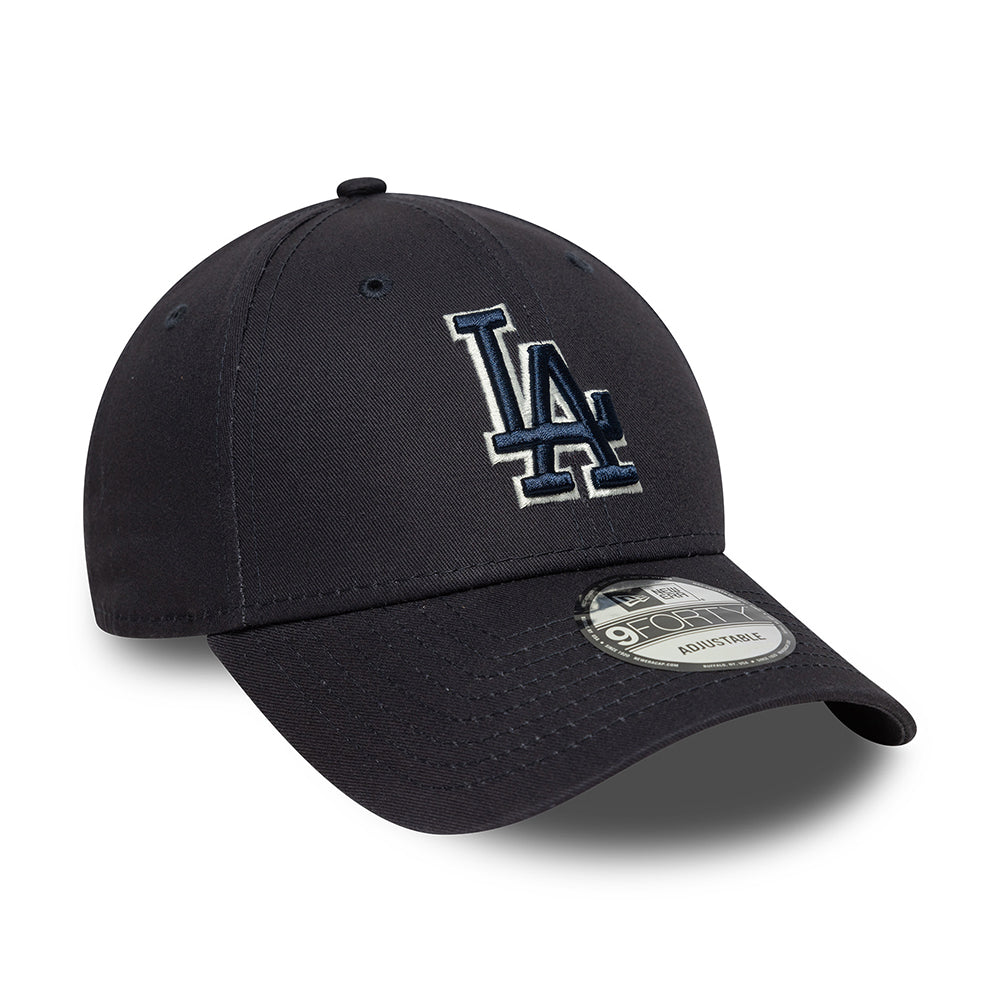 Casquette 9FORTY MLB Team Outline L.A. Dodgers bleu marine-blanc NEW ERA