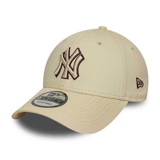 Casquette 9FORTY MLB Team Outline New York Yankees beige-marron NEW ERA