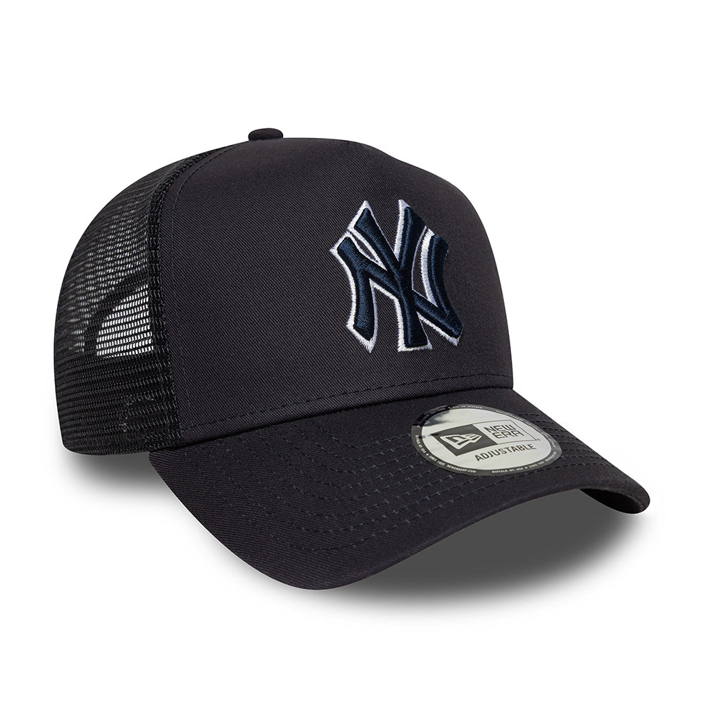 Casquette Trucker MLB Outline A-Frame New York Yankees bleu marine NEW ERA
