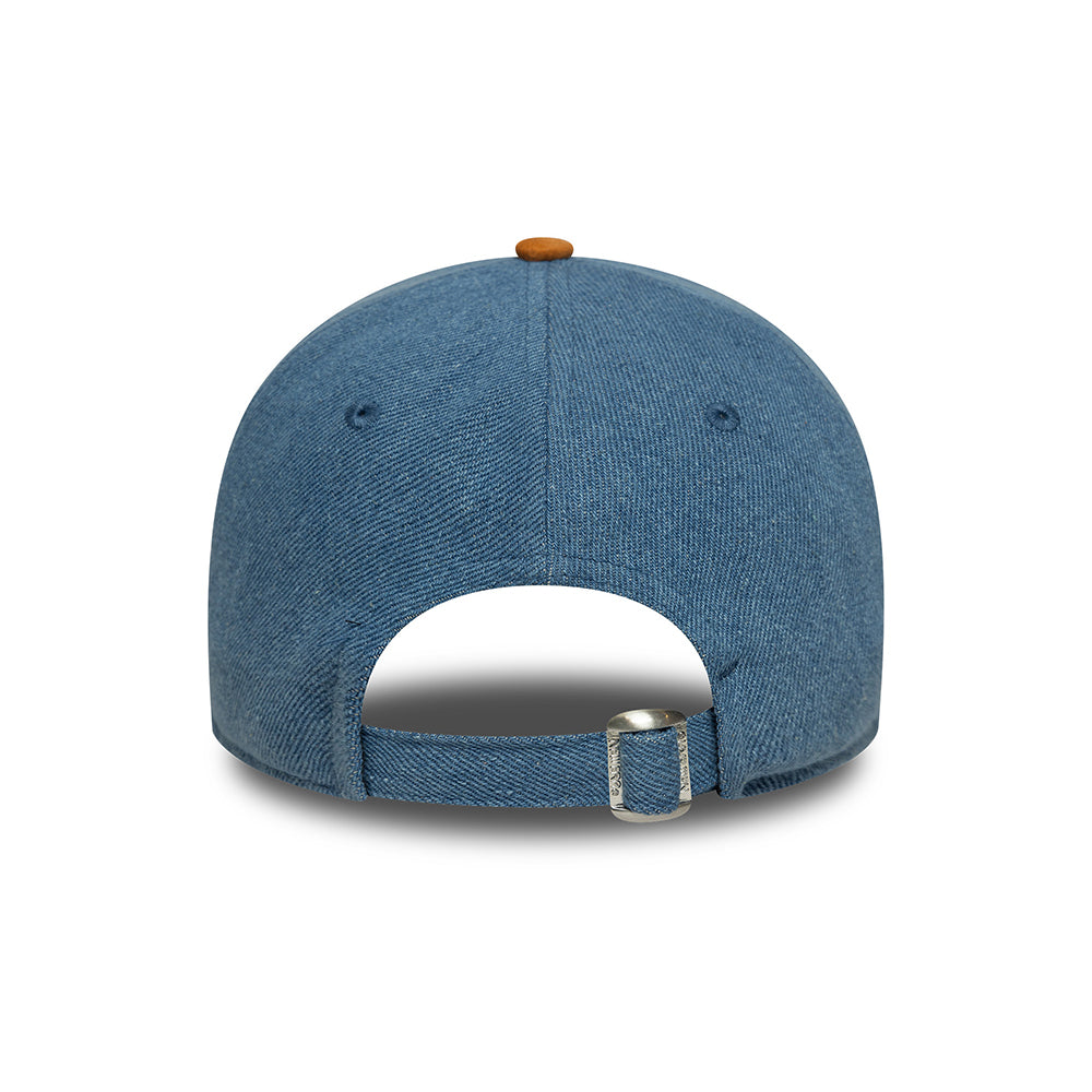 Casquette 9TWENTY NBA Denim Midi L.A. Lakers bleu-beige sable NEW ERA