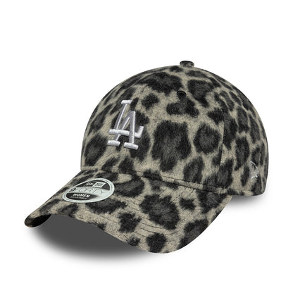 Casquette Femme 9FORTY MLB Cosy Animal L.A. Dodgers léopard gris NEW ERA