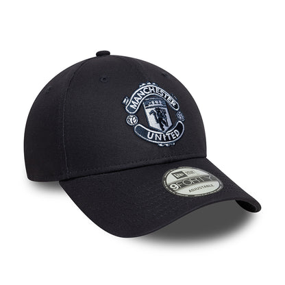 Casquette 9FORTY Seasonal Manchester United FC bleu marine sur bleu marine NEW ERA