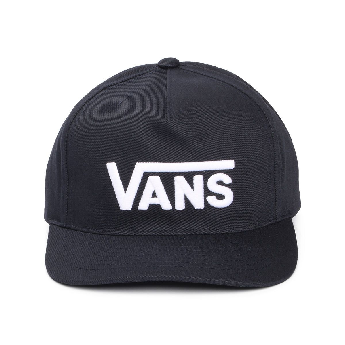 Casquette Snapback à Visière Incurvée Drop V Logo bleu nuit-blanc VANS