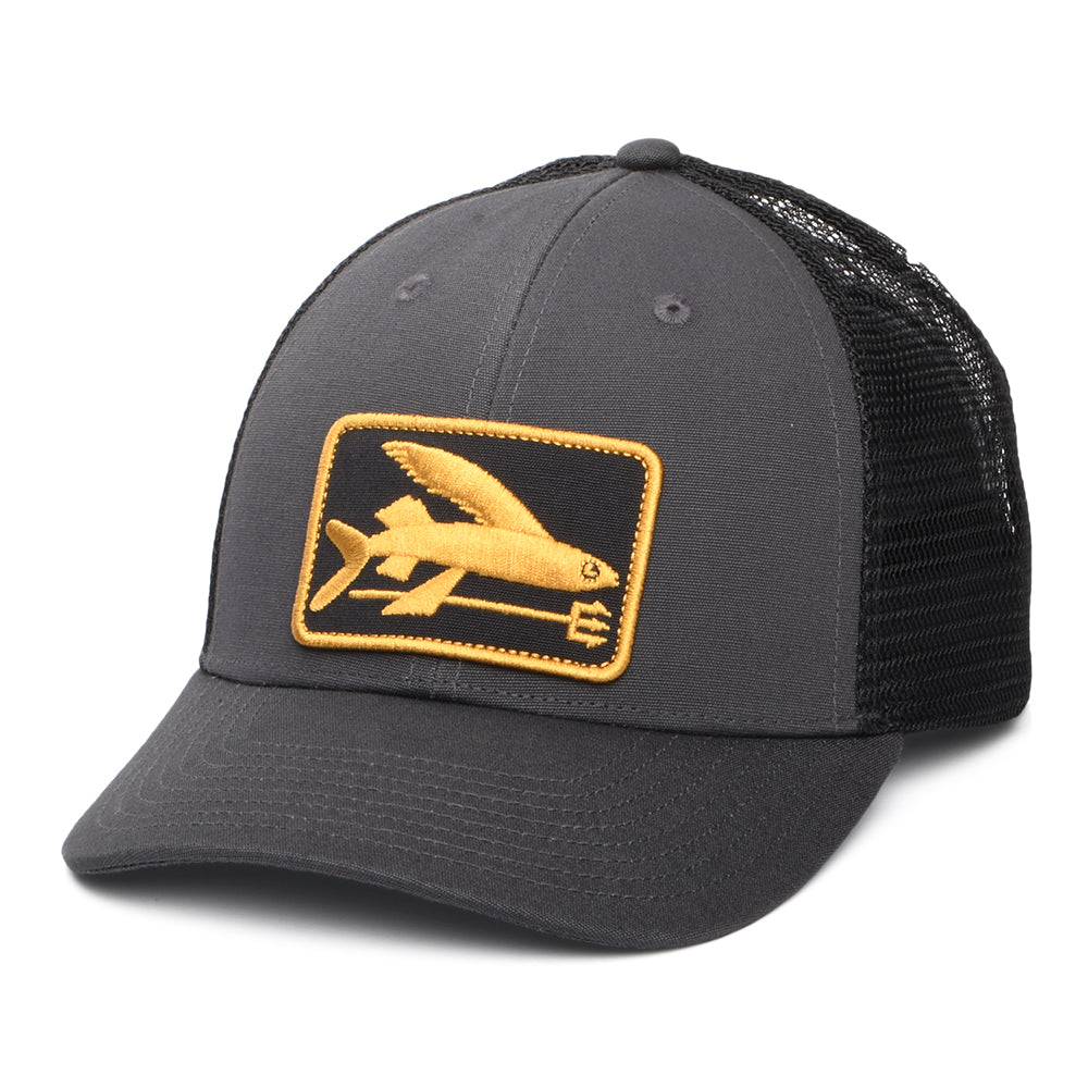 Casquette Trucker LoPro Flying Fish gris-noir PATAGONIA