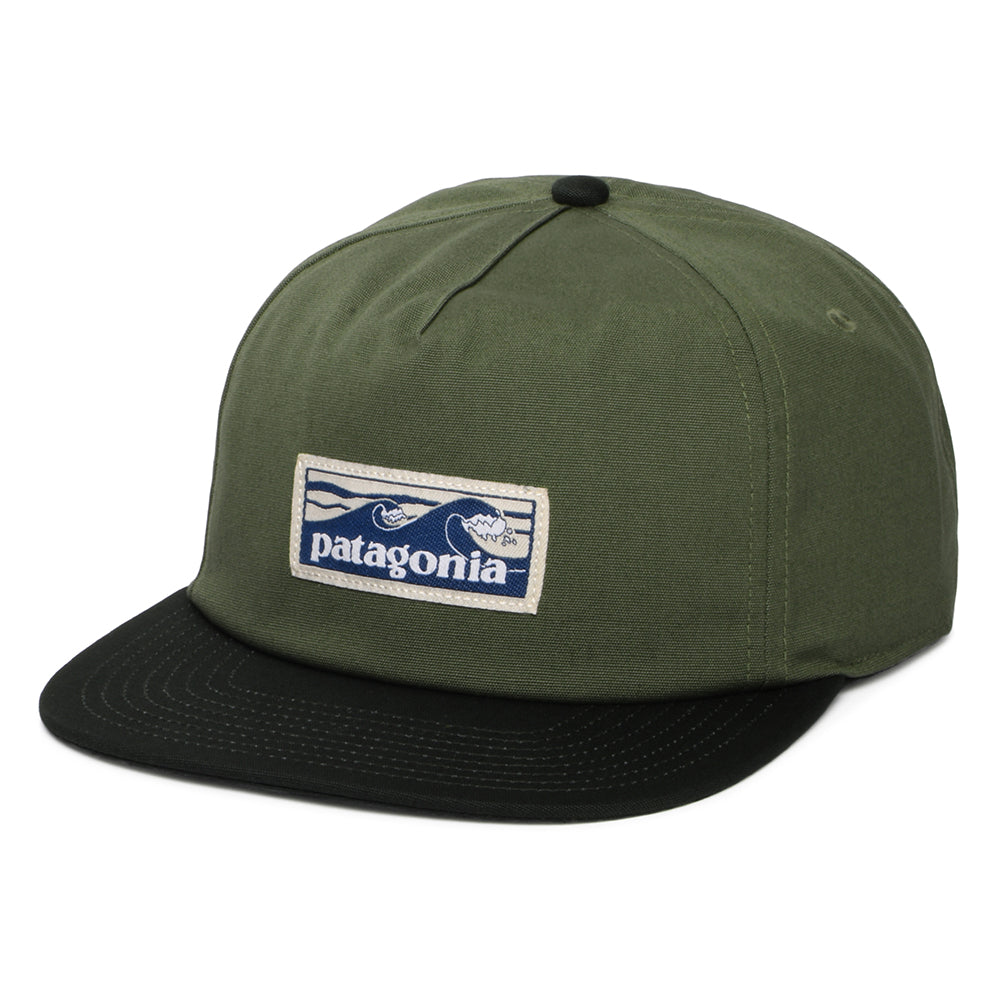 Casquette en Coton Bio Boardshort Label Funfarer vert PATAGONIA