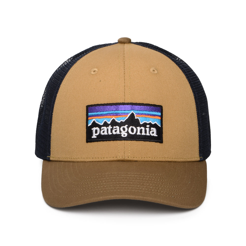 Casquette Trucker en Coton Bio LoPro P-6 Logo beige sable-bleu marine PATAGONIA